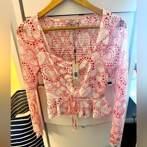 NWT BCBG Heart Top
